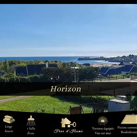 Horizon, Vue Mer, Piscine Chauffee Guidel